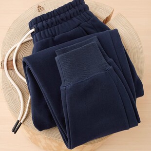 卫裤 潮牌纯色裤 藏蓝色宽松休闲运动束脚修身 2025新款 男 子男春秋季