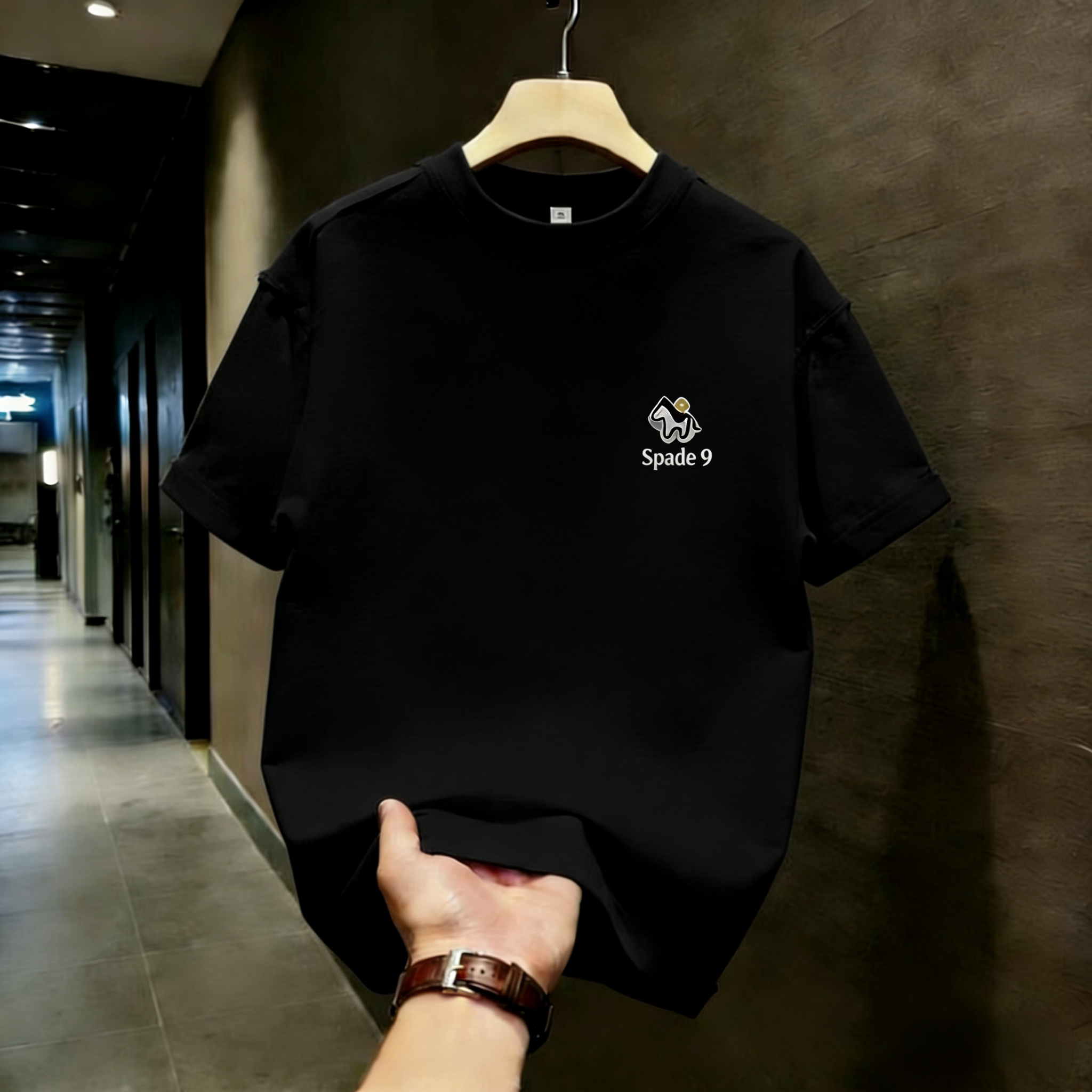 国潮牌休闲运动宽松透气纯棉短袖男士印花百搭半袖上衣圆领T恤衫