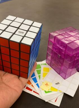 Calvin 445不等阶 全功能 魔方 Ayi 554异形魔方 顺滑益智 包邮