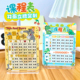 小学生课程表硬卡片课桌立牌上课时间计划表桌面摆件自律定制装 饰