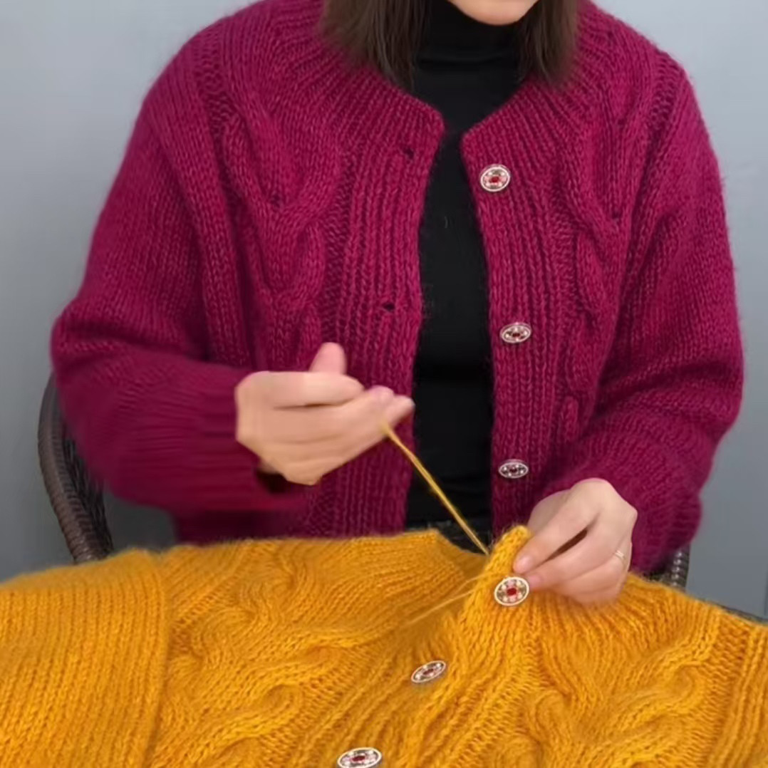 手编中粗多股羊毛线柔软舒适毛衣外套大衣线一份二斤