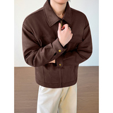 模特图~冬季抖音直播加棉加厚绒面夹克外套棉衣E082/P138，男装夹克，电商B331