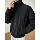 模特图~新标90白鸭绒美式毛领拼接羽绒服外套E106/P238，男装羽绒服，电商B331