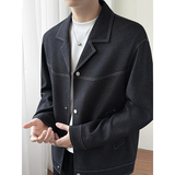 模特图~2026春季牛仔小翻领夹克外套K8801/P98，男装夹克，电商B331