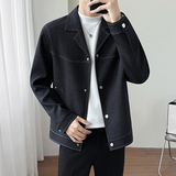 模特图~2026春季牛仔小翻领夹克外套K8801/P98，男装夹克，电商B331