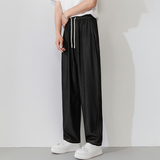 抖音壹加同款夏季莱赛尔天丝仿牛仔微阔休闲裤X70/P60，男装休闲裤，电商B331