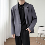 模特图~2026春季明显设计休闲西装外套K8814/P98，男装西服套装，电商B331