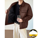 模特图~新标90白鸭绒仿麂皮绒冬季美式羽绒服E126/P198，男装羽绒服，电商B331