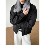 模特图~新标90白鸭绒美式毛领休闲羽绒服外套E104/P238，男装羽绒服，电商B331