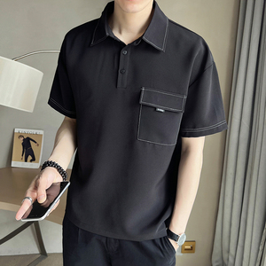 店主风~夏季新款明线设计中袖T恤衫 V6019/P55图片