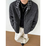 模特图~新标90白鸭绒冬季假两件毛呢羽绒服外套BK3333/P198，男装羽绒服，电商B331