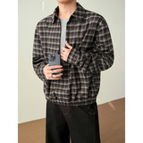 模特图~2026春季格子套头衬衫假两件卫衣 YJ6012/P78,男装衬衫,电商B331, 模特图~2026春季格子套头衬衫假两件卫衣 YJ6012/P78,男装衬衫,电商B331,