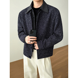 模特图~春季假两件针织外套休闲夹克YJ6025/P115，男装夹克，电商B331