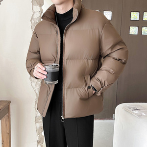 模特图~2025冬季短款面包服皮棉服 E002/P75图片