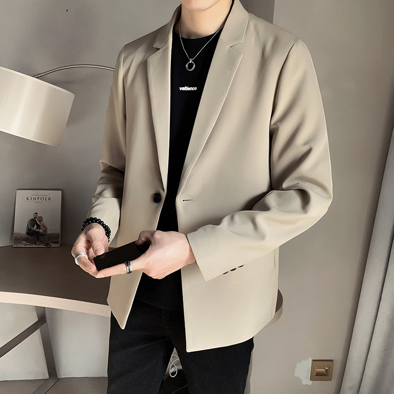 入~品质~2023春季韩版一粒扣高品质西装外套男K055/P90,男装西服,电商B331