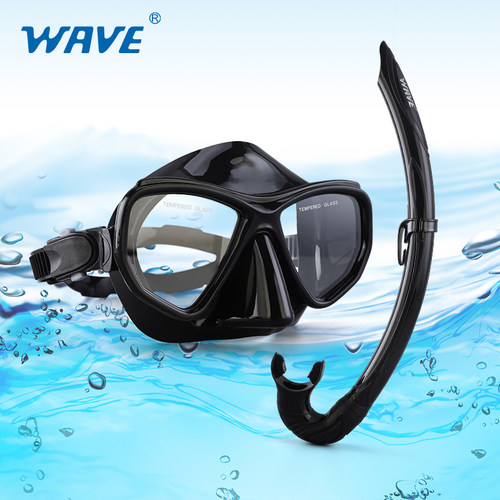 wave专业面镜呼吸管浮潜潜水镜