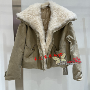 Anyspoor 2025冬款 国内代购 时尚 85D150皮衣上衣外套2700 正品 现货