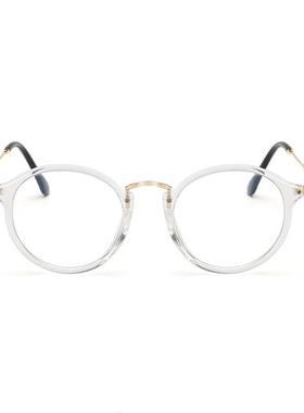 复古眼镜框男约简防蓝平光镜RYP 潮人女光简 约眼镜框平光镜1眼92