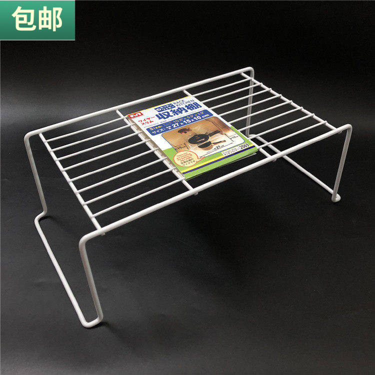 厨房铁艺置物架小号锅架柜子盘子收纳架多用整理架小单层架子