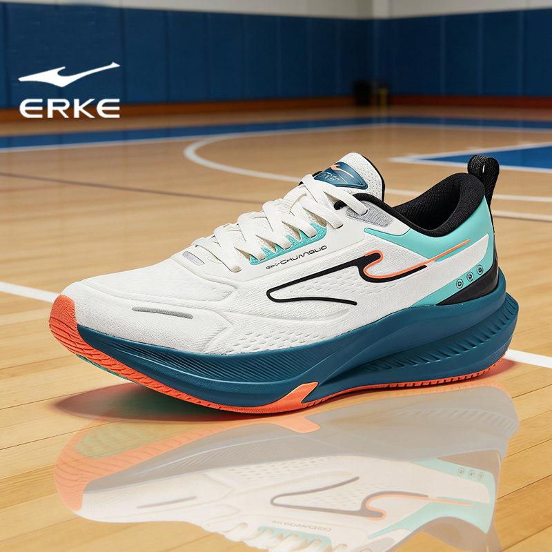 鸿星尔克男鞋2026新款橡胶耐磨防滑专业运动鞋男士减震轻便跑步鞋