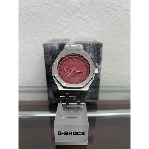 CASIO卡西欧G Shock GA2100钢红色Oak AP限量版