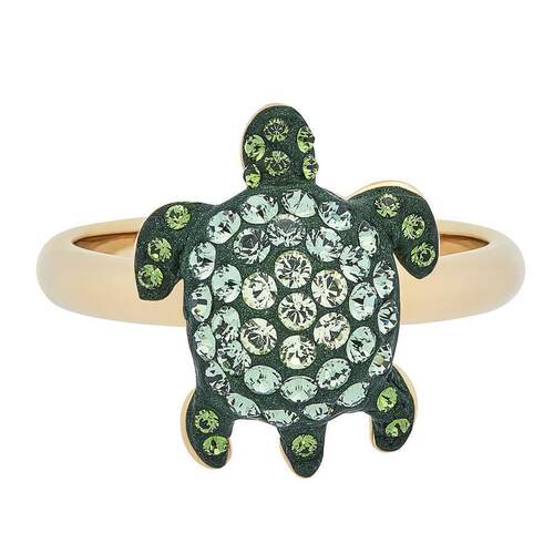 atelier SWAROVSKI施华洛世奇Mustique Sea Life Turtle戒指绿色