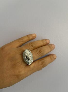 atelier SWAROVSKI施华洛世奇NIB310 St James戒指白色钯镀55 7