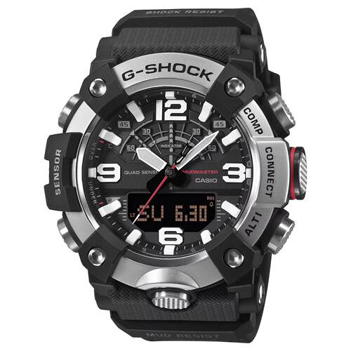 CASIO卡西欧G Shock Master Of Mudmaster黑色橡胶表带手表