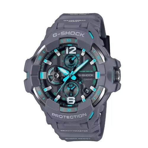 CASIO卡西欧G Shock Gravity Master黑色树脂表带手表GRB300 8A2