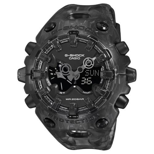 CASIO卡西欧G Shock GA V01系列数字的黑色树脂手表GAV01SKE 8A