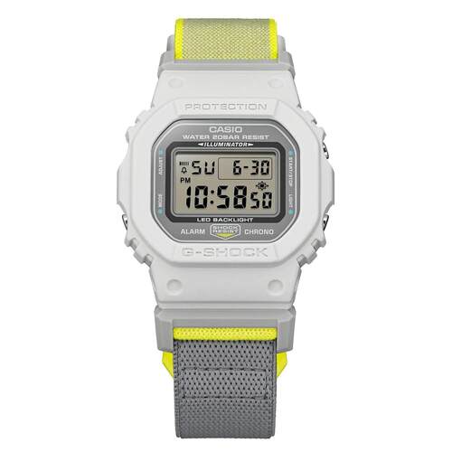 CASIO卡西欧G Shock 5600系列数字的Cloth表带手表DW5600MNC7A8