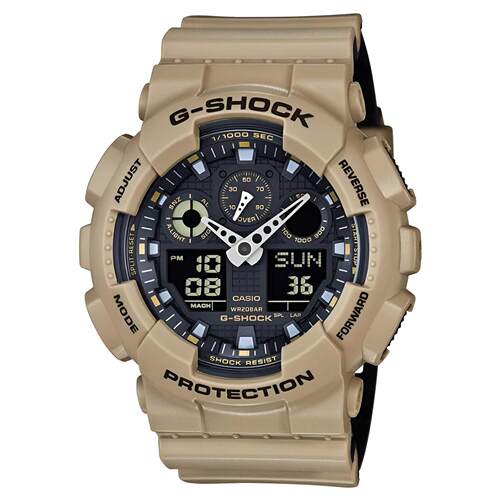 CASIO卡西欧男士手表G Shock石英数字的表带Resistant GA100L 8A
