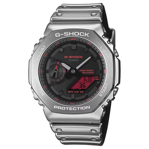 CASIO卡西欧G Shock数字的2100Series黑色表盘树脂表带手表