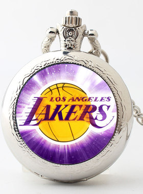 篮球NBA球队标勇士湖人凯尔特人火箭怀表手表项链学生定制图片