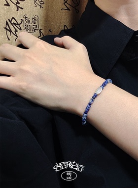 天然青金石原创中式男女情侣礼物