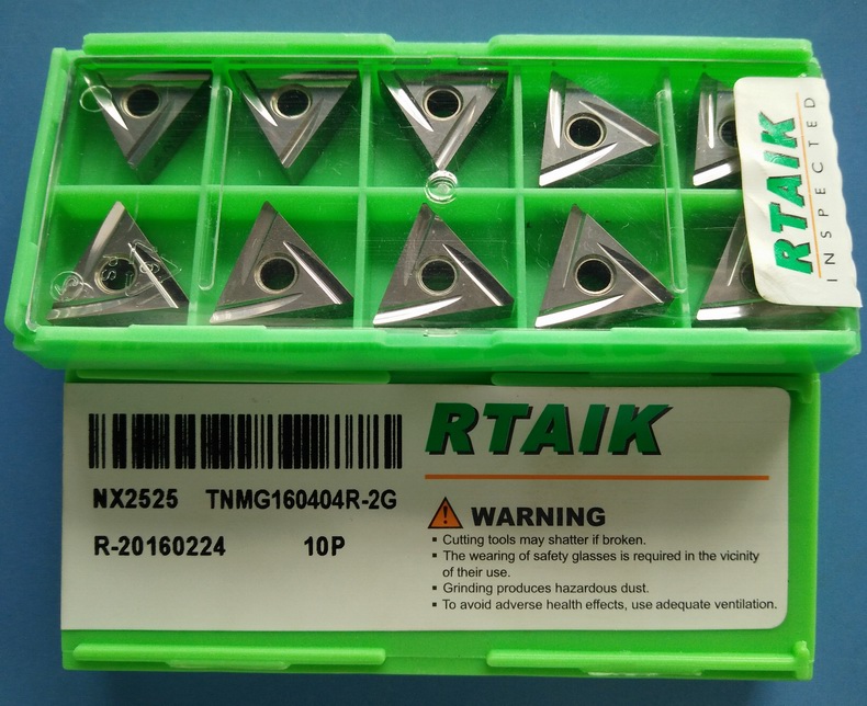 RTAIK NX2525 TNMG160404R-2G TNMG160404L-2G金属陶瓷精车刀粒