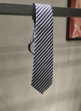 杭州:714B条纹领带懒人免打日系dk学院风韩男学生领结制服