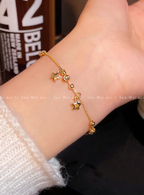 芭比森外韩系甜美气质星星手链女个性轻奢小众高级感闺蜜手串时尚