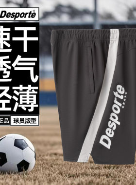 Desporte体士彪 精英PRO 有口袋带拉链 速干透气足球训练服短裤男