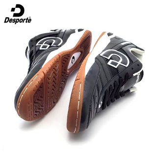 Desporte体士彪 黑色足球裁判鞋 五人制场地IC室内硬地平底足球鞋