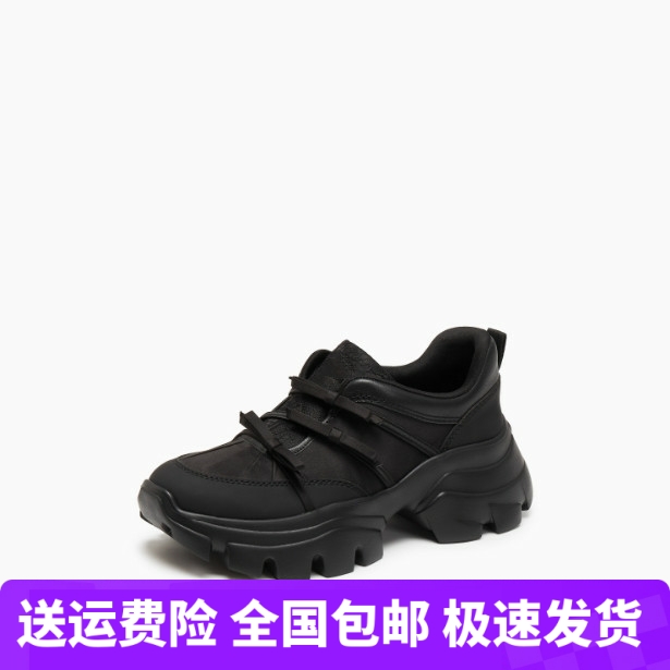 商场同款2025新款蝴蝶岛老爹鞋圆头厚底运动休闲鞋女鞋ECE41CM5