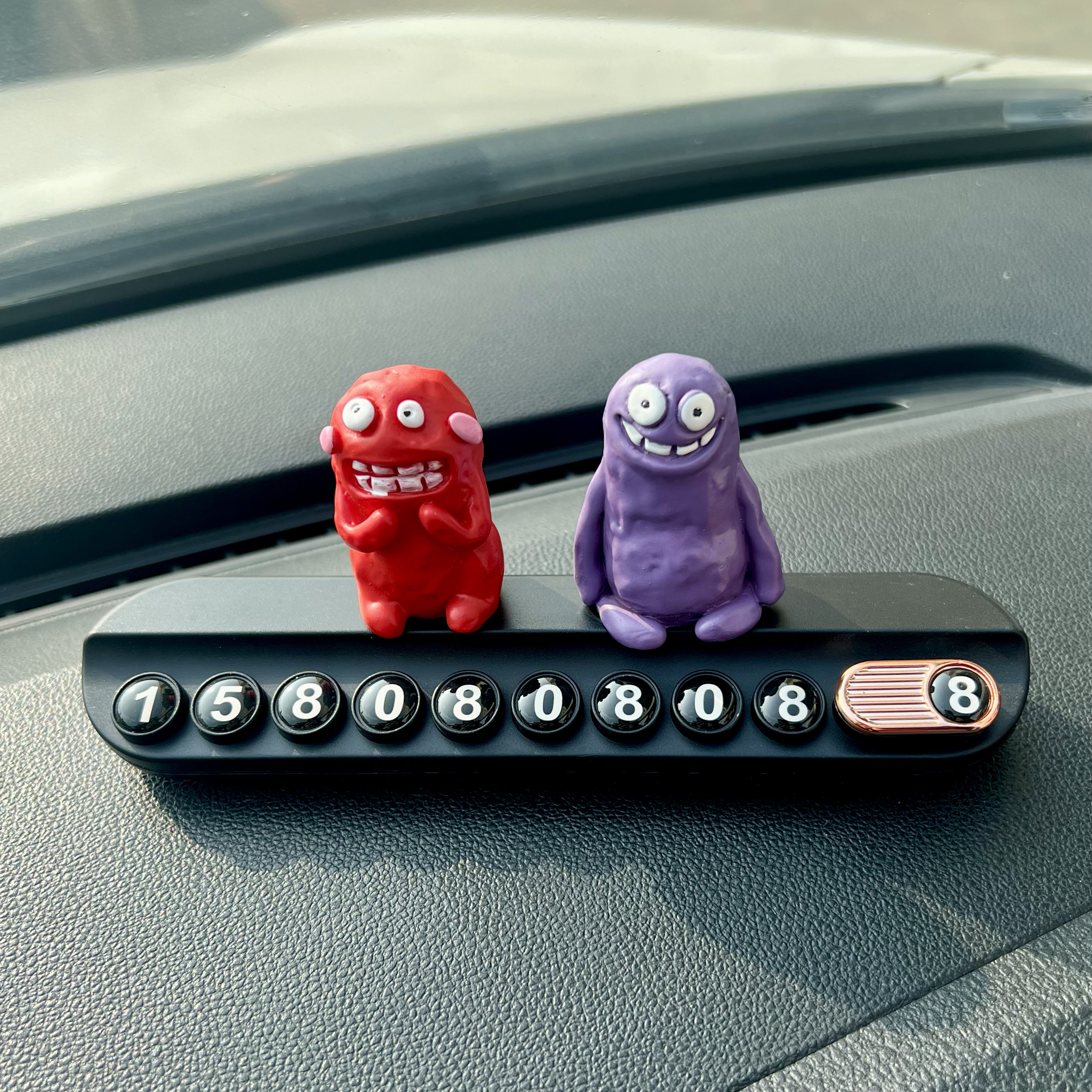 电话饰品丑萌车载卡通创意摆件