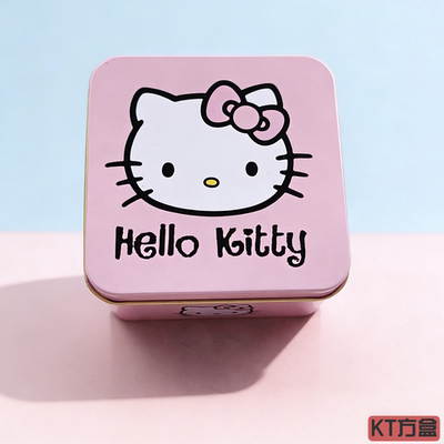 满月喜糖盒子hello kitty盒子大号凯蒂猫糖盒马口铁梨膏糖包装盒