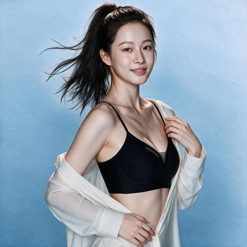 细肩带Y型美背内衣女士V领隐形无痕bra软支撑透气性感2026年新款