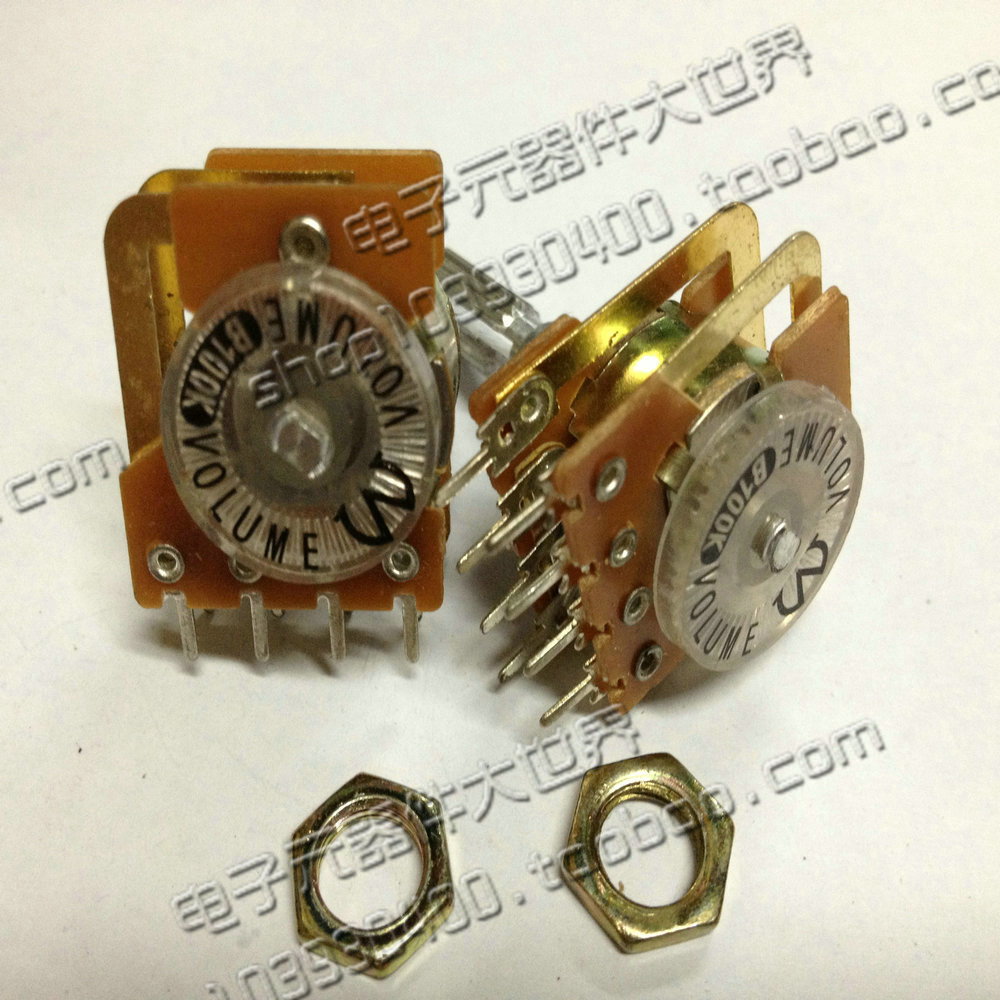 台湾俐洋16型双联8脚B50k 带步进型电位器手柄25MM媲美ALPS性价比