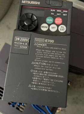 议价三菱E700变频器FR-E720-0.2K测试完好 200W