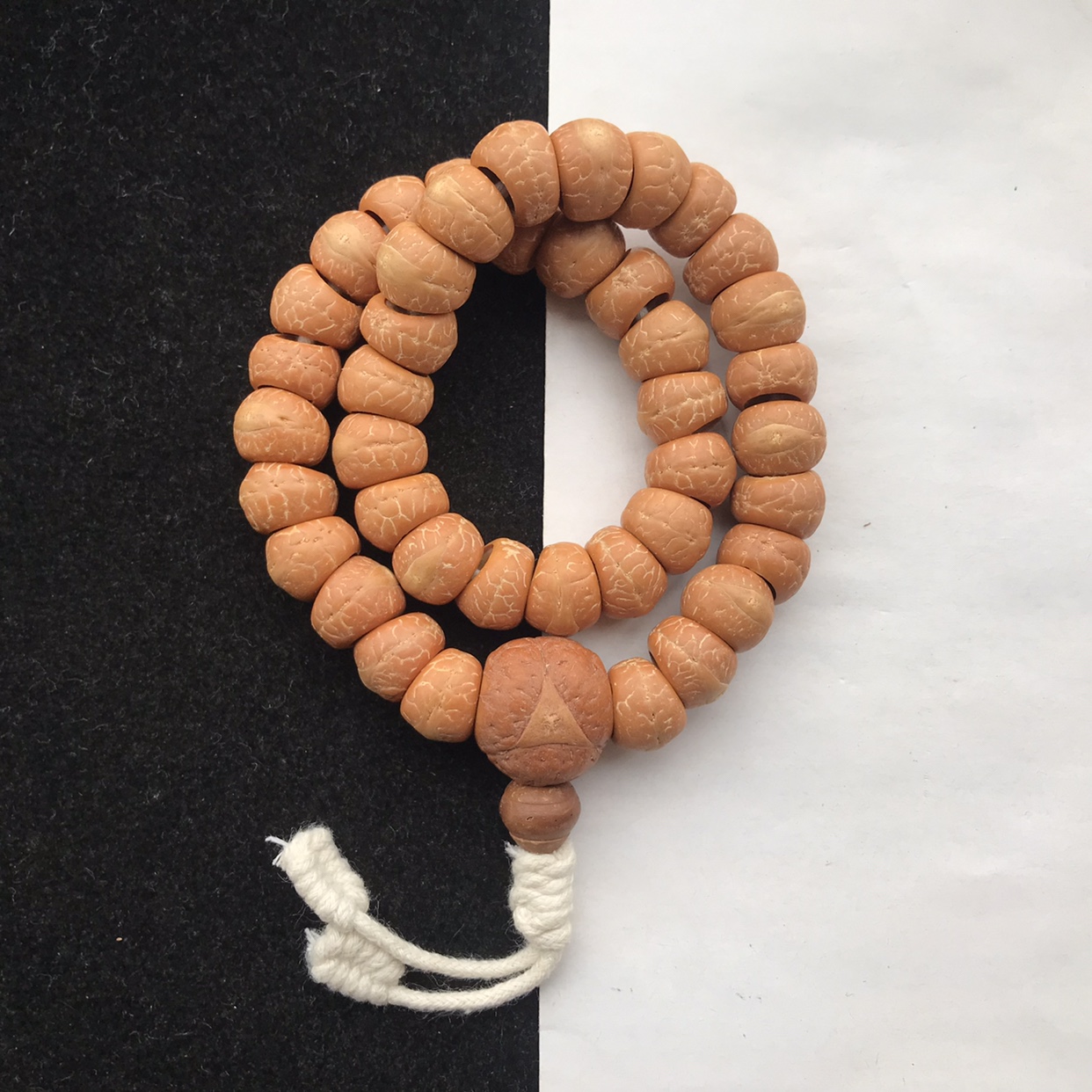 一图一物12mm厚款大肠去核尼泊尔小凤眼菩提子36手持佛珠男女手链