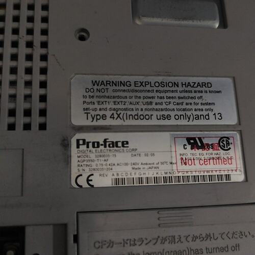 议价Pro-face AGP3550-T1-AF触摸屏，制造可维修