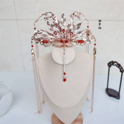 韶华记发冠保色金婚嫁华丽流苏