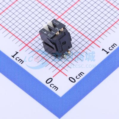拨码开关 CHP-021TB SMD-4P,4.6x5.9mm 原装正品 电子元器件配单
